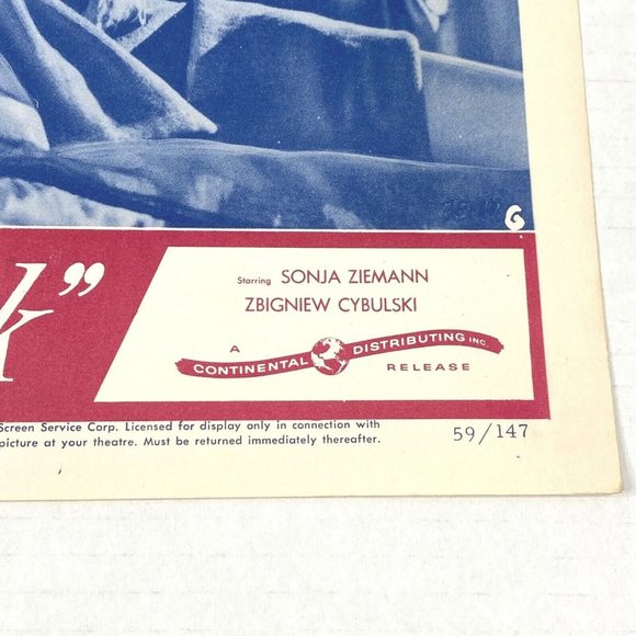 8th Day of the Week 1958 Lobby‎ Cards Movie Posters Polish German Sonja Ziemann - Picture 6 of 6